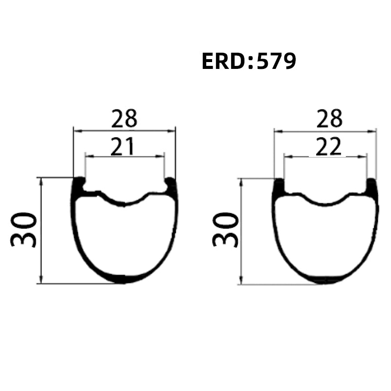 Road Bicycle Carbon Rim 30mm 315g ,1 pair of wheels